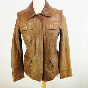 Vintage Danier Leather Boho Festival Hippie Jacket